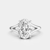 Bronte | Oval Diamond Split Band Ring
