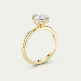 Cleo | Elongated Cushion Diamond Compass Prong Set Ring