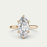 Della | Marquise Diamond Cathedral Ring