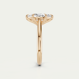 Della | Marquise Diamond Cathedral Ring