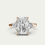 Elle | Radiant & Trapezoid Diamond Trilogy Ring
