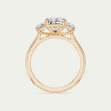 Elle | Radiant & Trapezoid Diamond Trilogy Ring