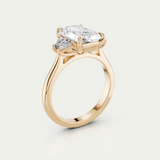Elle | Radiant & Trapezoid Diamond Trilogy Ring