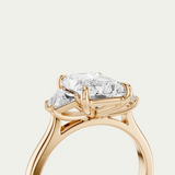 Elle | Radiant & Trapezoid Diamond Trilogy Ring