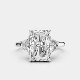 Elle | Radiant & Trapezoid Diamond Trilogy Ring