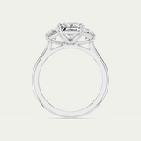 Elle | Radiant & Trapezoid Diamond Trilogy Ring
