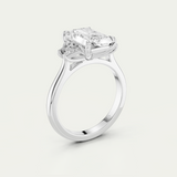 Elle | Radiant & Trapezoid Diamond Trilogy Ring