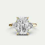 Elle | Radiant & Trapezoid Diamond Trilogy Ring