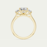 Elle | Radiant & Trapezoid Diamond Trilogy Ring