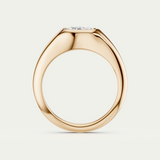 Harper | Oval Diamond Signet Ring