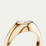 Harper | Oval Diamond Signet Ring