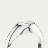 Harper | Oval Diamond Signet Ring