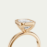 Piper | Emerald Diamond Bezel Ring