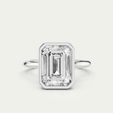 Piper | Emerald Diamond Bezel Ring