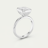 Piper | Emerald Diamond Bezel Ring