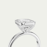 Piper | Emerald Diamond Bezel Ring