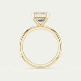 Piper | Emerald Diamond Bezel Ring