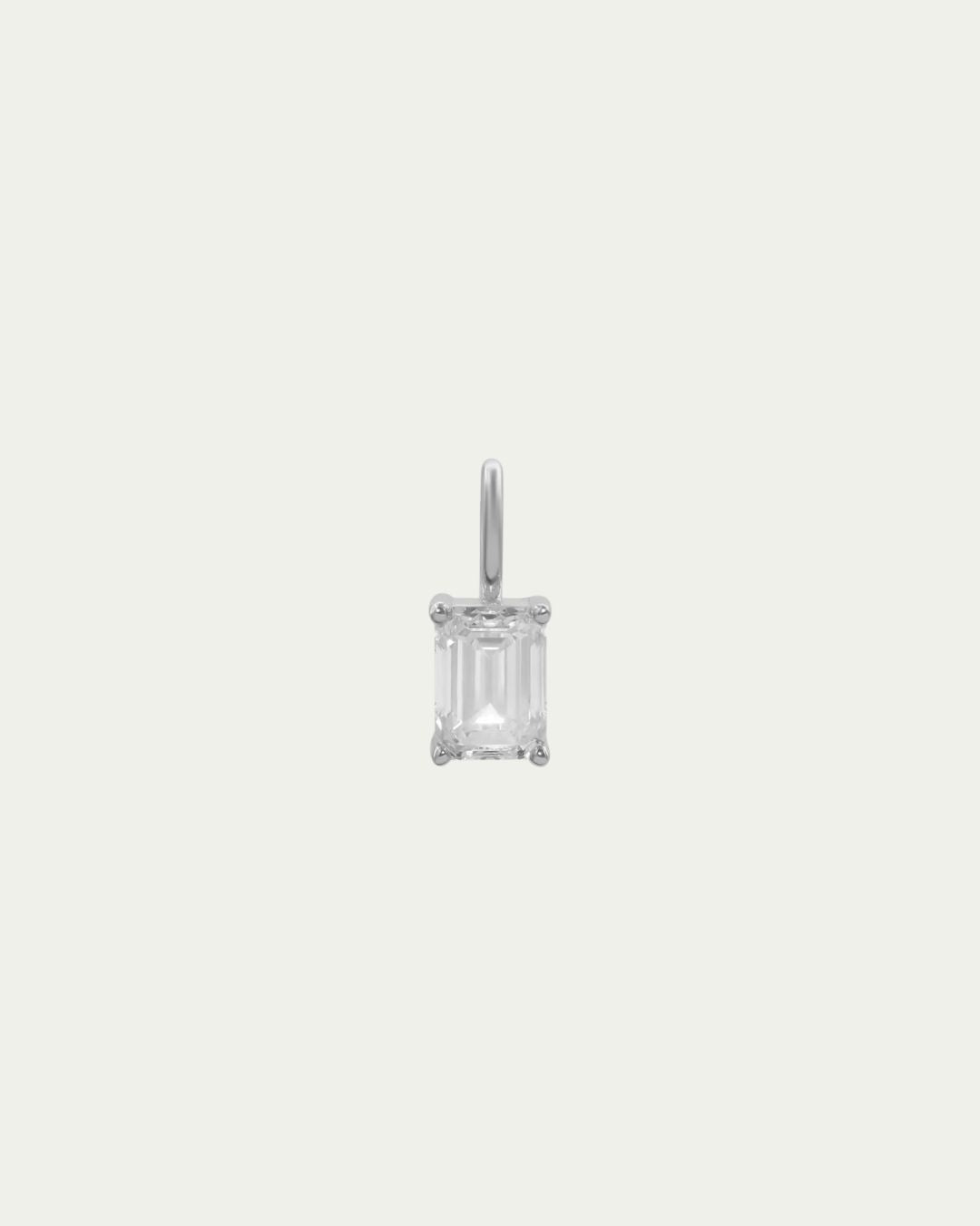 0.50ct Emerald Diamond Pendant