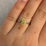 Pear | 1.06ct | Fancy Intense Yellow VS1 | IGI Certified