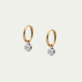 1.00ct Round Diamond Drop Hoops