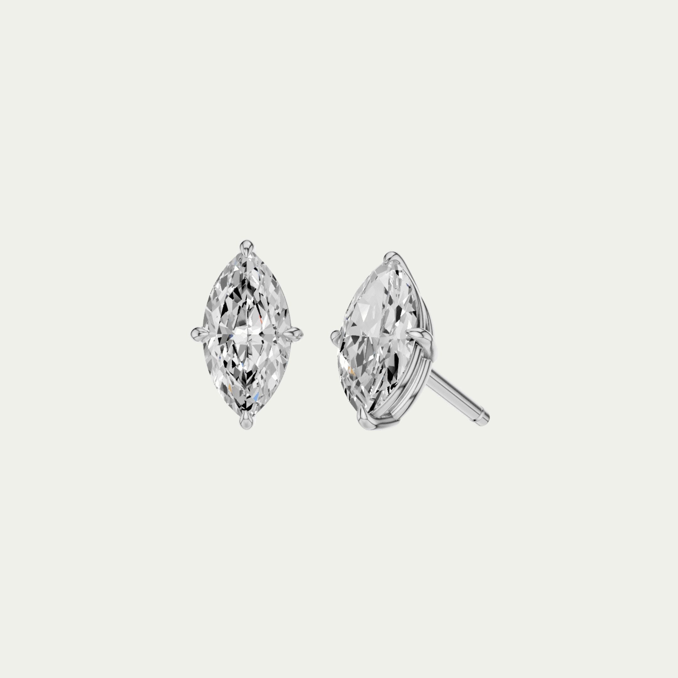 Marquise Classic Diamond Stud