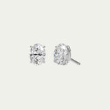 Oval Classic Diamond Stud