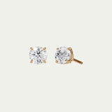 Round Classic Diamond Stud