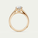 Bronte | Oval Diamond Split Band Ring
