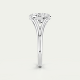 Bronte | Oval Diamond Split Band Ring