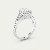 Bronte | Oval Diamond Split Band Ring
