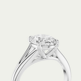 Bronte | Oval Diamond Split Band Ring