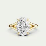 Bronte | Oval Diamond Split Band Ring