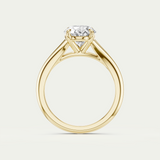 Bronte | Oval Diamond Split Band Ring