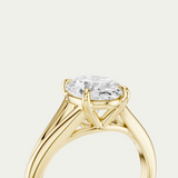 Bronte | Oval Diamond Split Band Ring