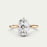 Cleo | Elongated Cushion Diamond Compass Prong Set Ring