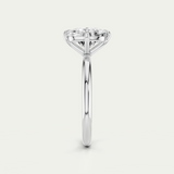 Cleo | Elongated Cushion Diamond Compass Prong Set Ring