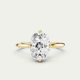 Cleo | Elongated Cushion Diamond Compass Prong Set Ring