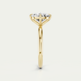 Cleo | Elongated Cushion Diamond Compass Prong Set Ring