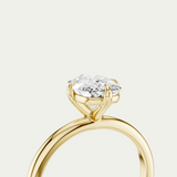 Cleo | Elongated Cushion Diamond Compass Prong Set Ring