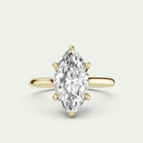 Della | Marquise Diamond Cathedral Ring