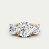 Elodie | Round Diamond Trilogy Ring