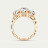 Elodie | Round Diamond Trilogy Ring