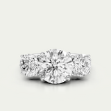 Elodie | Round Diamond Trilogy Ring
