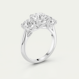 Elodie | Round Diamond Trilogy Ring