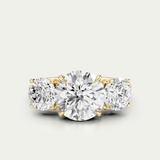 Elodie | Round Diamond Trilogy Ring