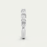 Jean | Emerald Bezel Diamond Band