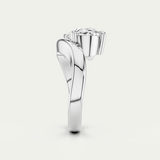 Jemima | Oval Diamond Curved Solitaire Ring