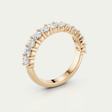 Lenni | Oval Diamond Band