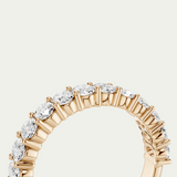 Lenni | Oval Diamond Band