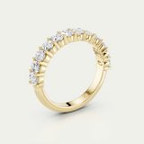 Lenni | Oval Diamond Band